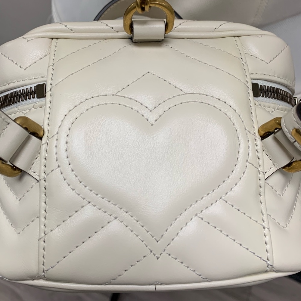Gucci, GG Marmont Backpack, Ivory - Picture 12 of 14